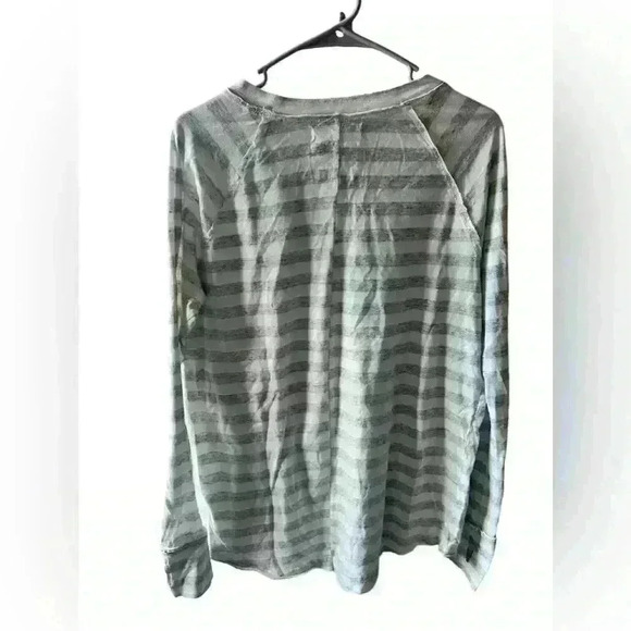 WE The Free- Size Xs Long Sleeve Striped bohemian  Boho Crew Neck Coastal - Picture 2 of 5